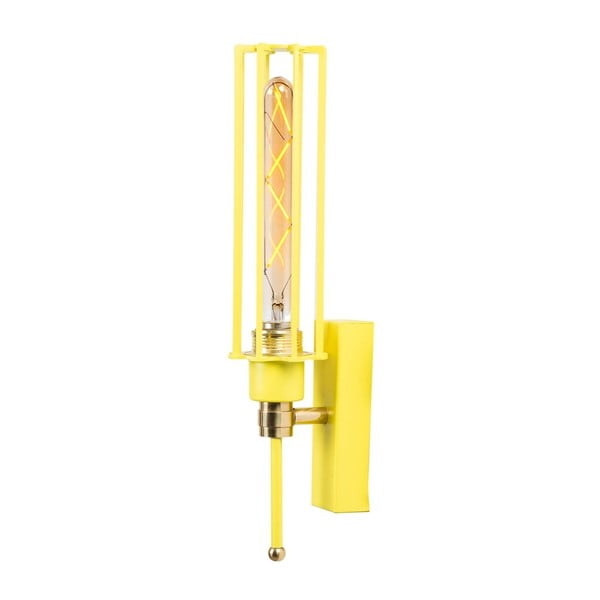 Žlutá nástěnná lampa Single II