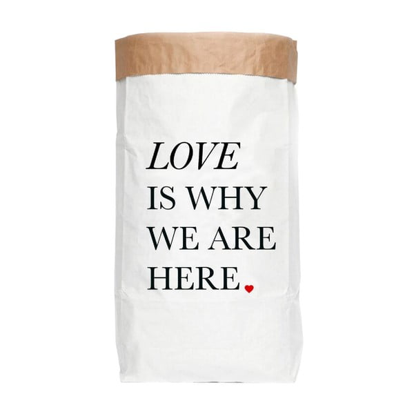 Ringlussevõetud paberist valmistatud hoiukott Ordenacion Love Love is Why - Really Nice Things