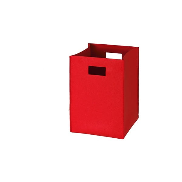 Plstěná krabice 36x25 cm, červená