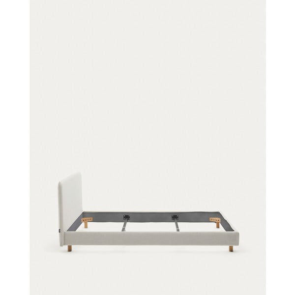 Hall polsterdatud kaheinimesevoodi ilma voodipõhjata 180x200 cm Valma - Kave Home-image-3