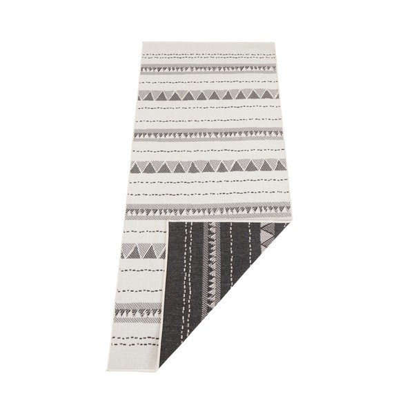 Must ja kreemjas välisvaip , 80 x 350 cm Bahamas - NORTHRUGS-image-2