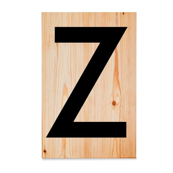 Dřevěná cedule Letters Z