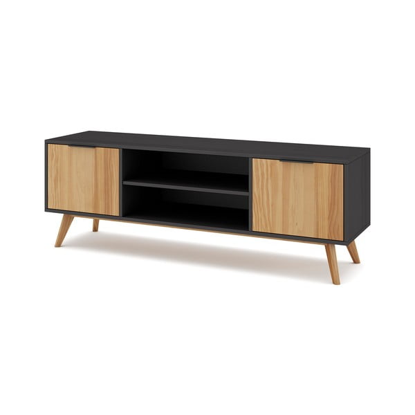 Must/loomulik männist telerilaud 140x53 cm Lavis - Marckeric-image-3