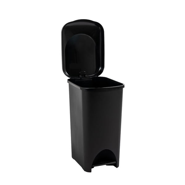 Must plastist pedaaliga prügikast 40 l - Addis-image-3