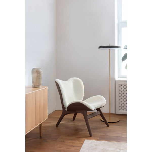 Must LED-põrandavalgusti metallvarjundiga (kõrgus 151 cm) Asteria Floor - UMAGE-image-1