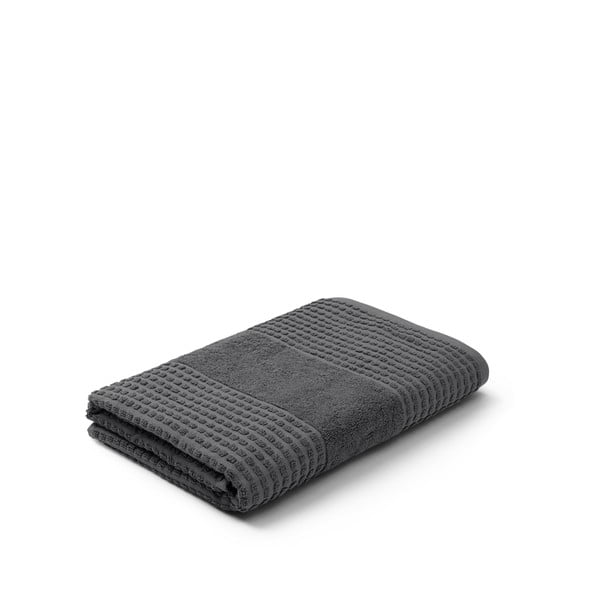 Tumehall orgaanilisest puuvillast froteerätik 70x140 cm Check - JUNA-image-2