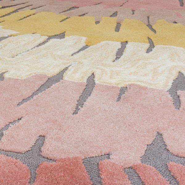 Kollane/roosa vaip 120x170 cm Woodgrain - Flair Rugs-image-2