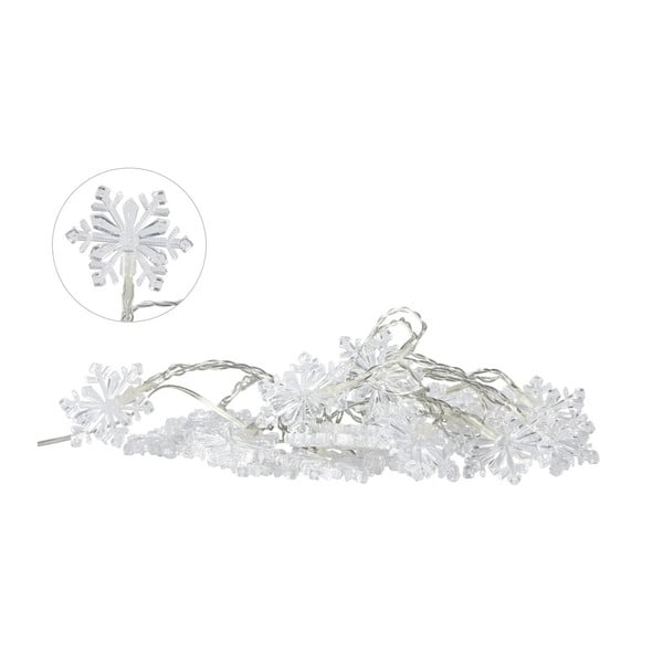 Světelný LED řetěz Villa Collection Snowflake, 20 světýlek