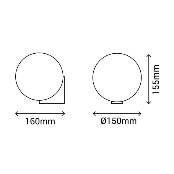 Hõbedane seinalamp, ø 15 cm Obi - SULION-image-3