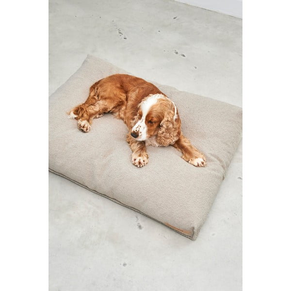 Helepruun bukleekangast koeramadrats 100x75 cm Mondo Cappuccino M - MiaCara-image-4