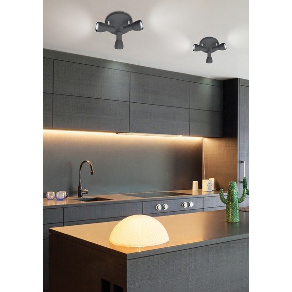 Matt must laevalgusti metallist varjuga  29x29 cm Picardo - Candellux Lighting-image-1