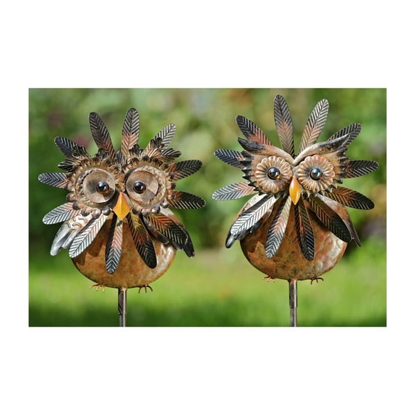 Sada 2 zahradních dekorací Owl, 138 cm
