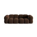  Tumepruun sametist diivan 250 cm Loretto – Cosmopolitan Design