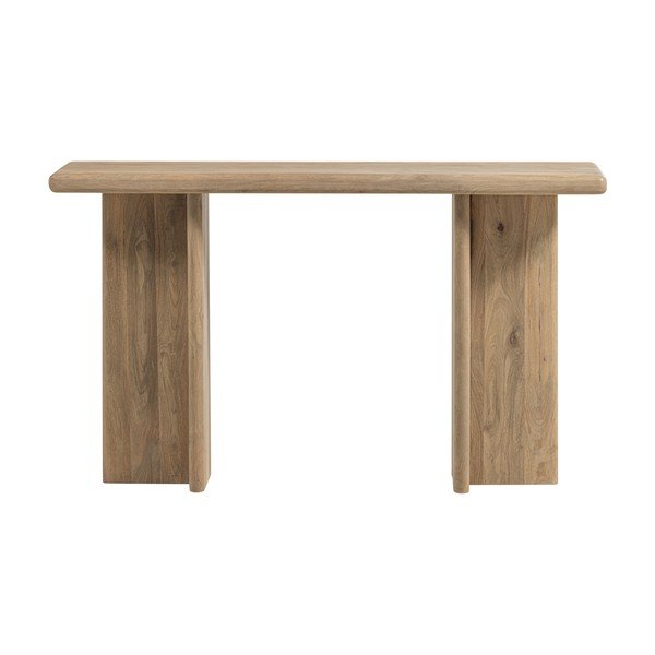 Mangopuust konsoollaud heledas naturaalses värvitoonis 40x80 cm Ato - WOOOD