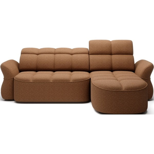 Pruun sametist lahtikäiv/sahtliga nurgadiivan (parem nurk/lamamisosaga) Beneth – ELTAP