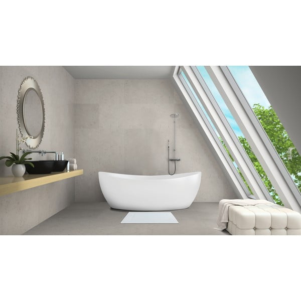 Valge tekstiilist vannitoamatt 40x60 cm Zen - Allstar-image-1