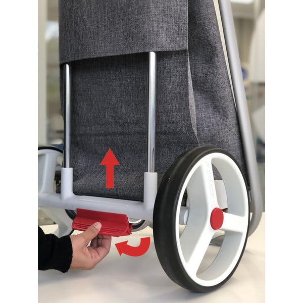 Ratastega ostukott 53 l Com Tweed Polar Black Tube - Rolser-image-4