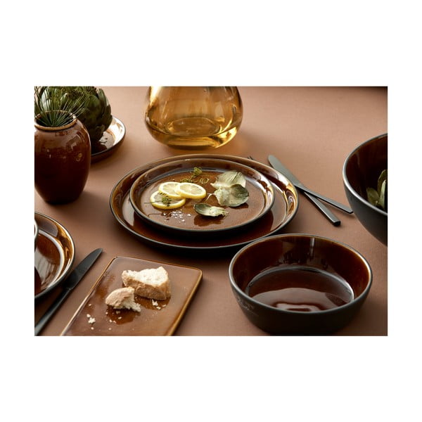 Pruun keraamiline taldrik ø 27 cm Mensa - Bitz-image-4