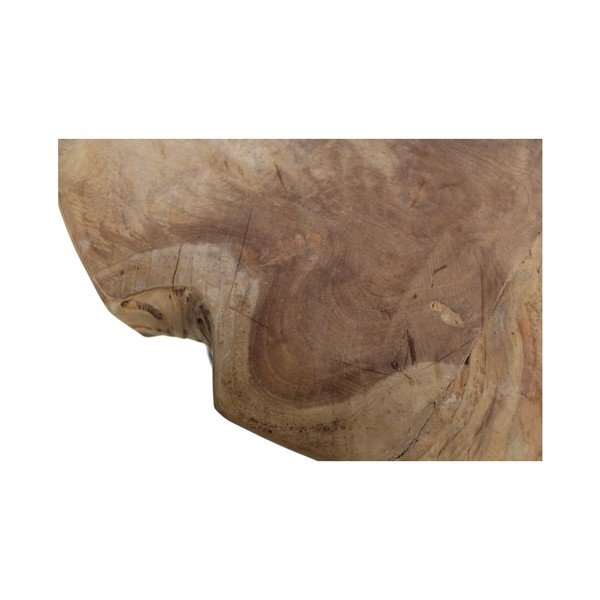 Helen kokkupandav laud töötlemata teakpuidust lauaplaadiga, ⌀ 55 cm Root - HSM collection-image-2