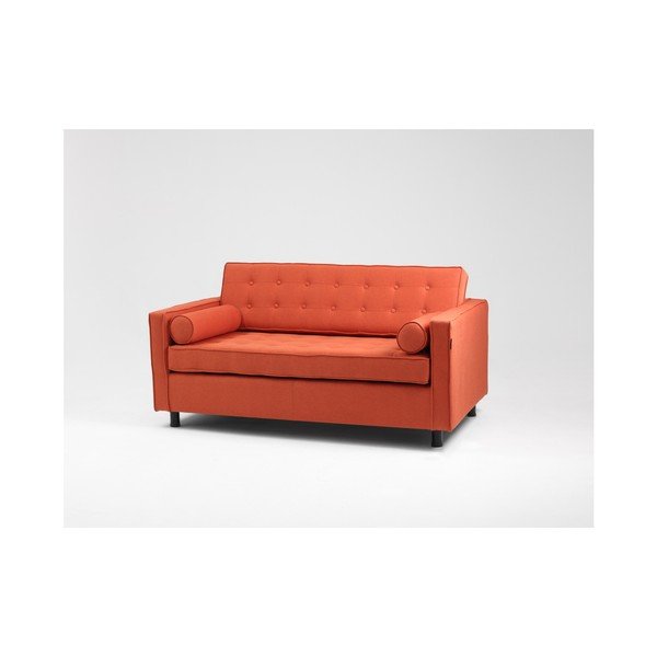 Oranžová rozkládací dvoumístná pohovka Custom Form Topicc-image-2