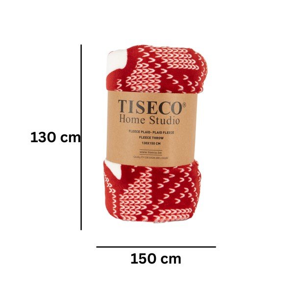 Punane jõulumotiiviga vaip 130x150 cm - Tiseco Home Studio-image-3