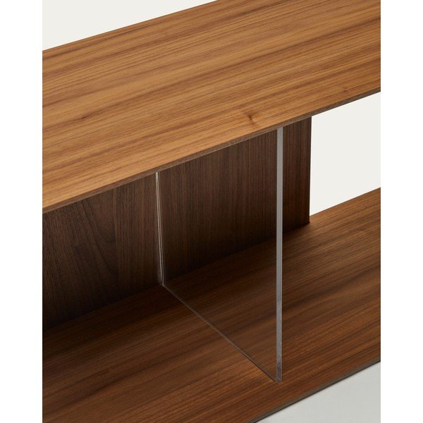 Pruun moodulriiulite süsteem pähklipuu dekooriga 4 tk 168x76 cm Litto - Kave Home-image-1