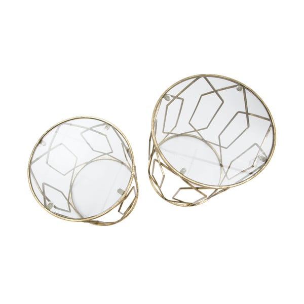 Ümmargused klaaspinnaga küljelauad 2tk komplektis ø 42 cm Tunisi – Mauro Ferretti-image-3