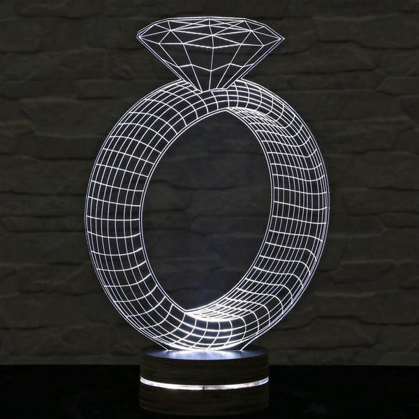 3D stolní lampa Ring