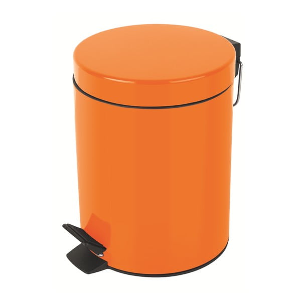 Oranžový odpadkový koš Spirella Sydney, 5 l