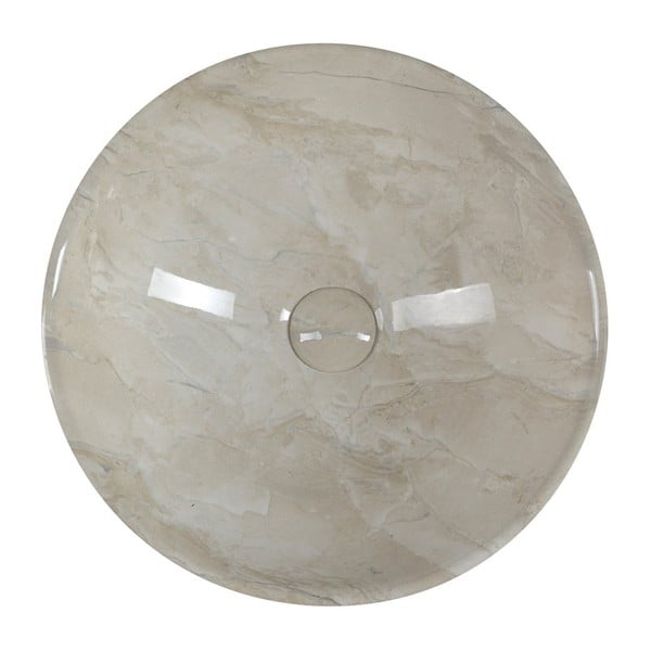 Beež keraamiline ümmargune valamu ø 42 cm Dalma - Sapho-image-3