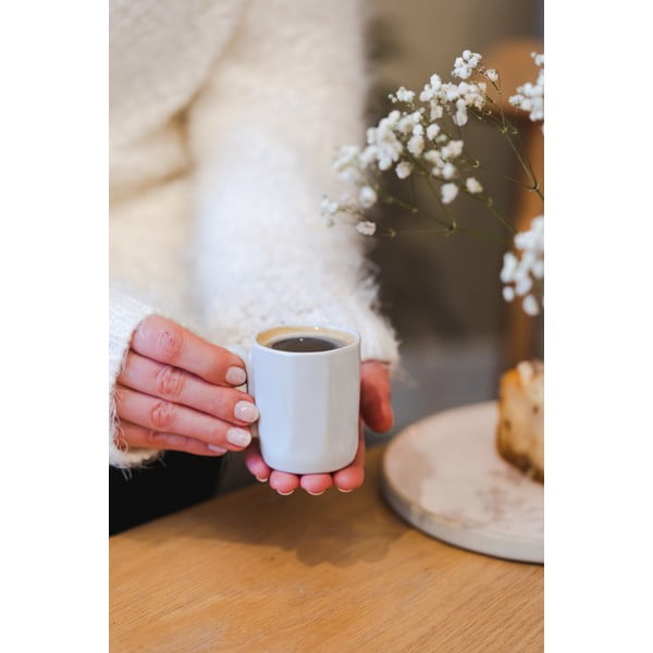 Valged kivikeraamikast espressotassid 2tk komplektis 80 ml Fuori - Vialli Design-image-3