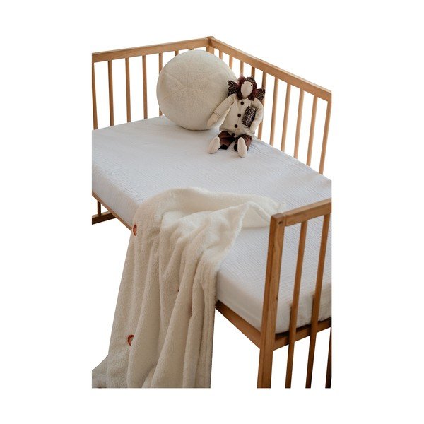 Valge musliinist beebi voodilina 60x120 cm Burumcuk - Mijolnir