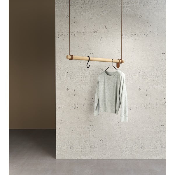 Tammepuidust seinale kinnitatav riidenagi 80x200x4 cm Swing M - LIND DNA-image-1