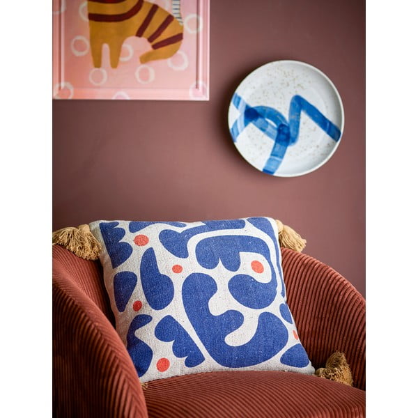 Taaskasutatud puuvillast dekoratiivpadi 45x45 cm Eviaya - Bloomingville-image-1