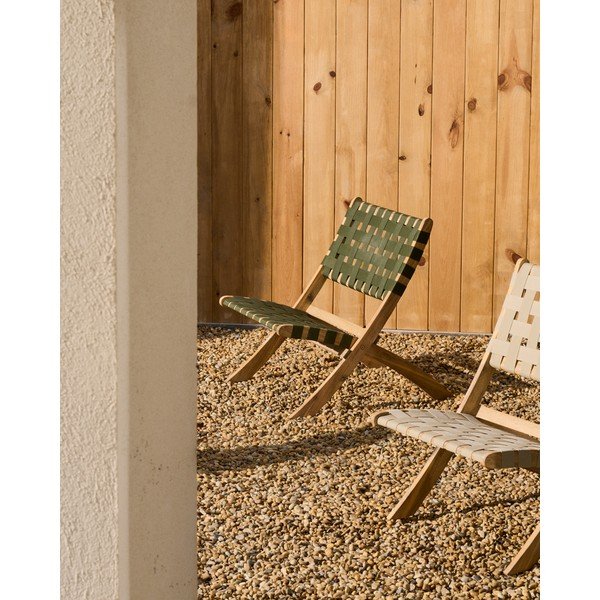 Roheline puidust aiatool Chabeli - Kave Home-image-1