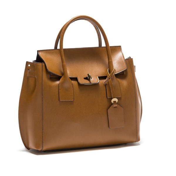 Koňakově hnědá kožená kabelka Isabella Rhea no. 479-image-2