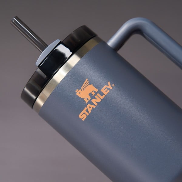 Tumesinine kõrrega termopudel 1,18 l Quencher H2.O FlowState - Stanley-image-1