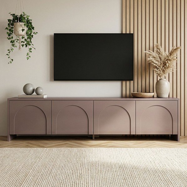 Taupe-hall telekaalus 180x45x32 cm Aurelia - Kalune Design-image-2