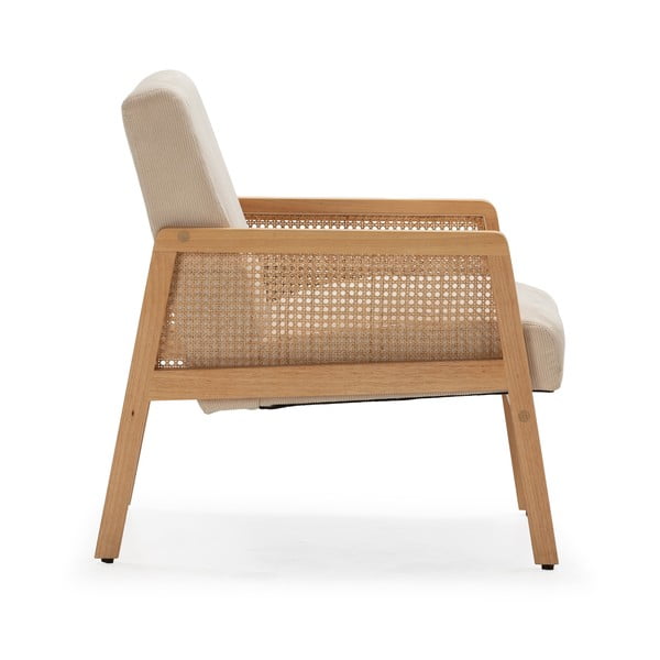 Beež kootud velvetist tugitool Debra - Marckeric-image-3