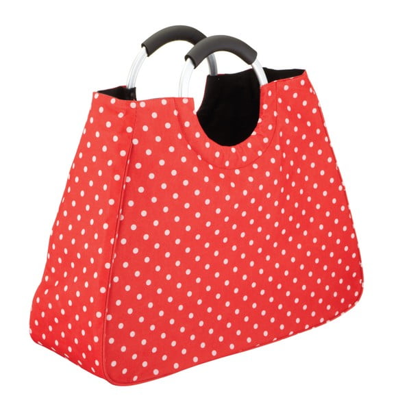 Červená nákupní taška Kitchen Craft Polka Dot