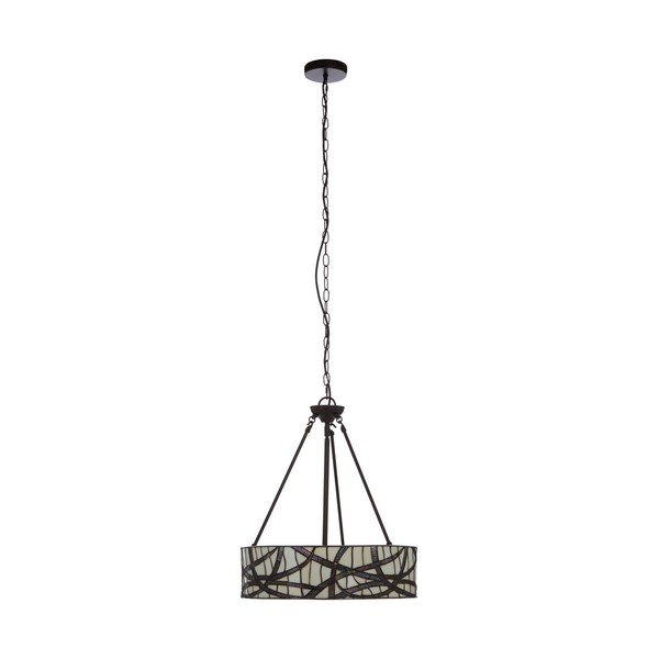 Metallist ripplamp klaasist varjuga, ø 46 cm Waldorf - Premier Housewares-image-4