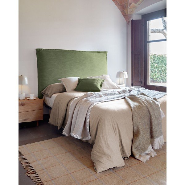 Roheline polsterdatud voodipeats 166x106 cm Tanit - Kave Home-image-2