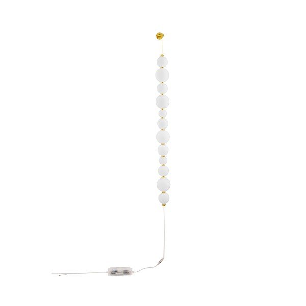Valge/kuldne metallist LED-seinavalgusti, hämardatav Perla - Nova Luce