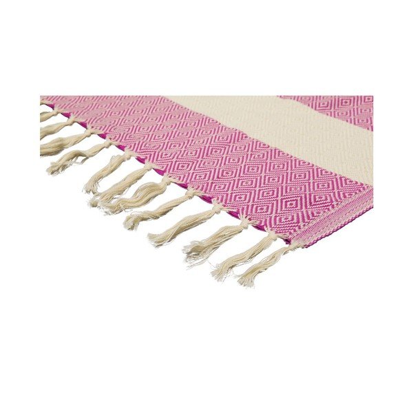 Hamam osuška Diamonds Fuchsia, 100x180 cm-image-3