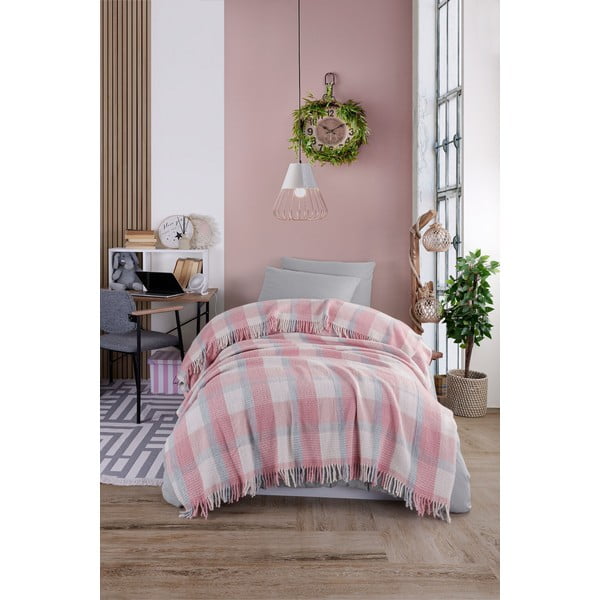 Roosa voodikate 150x200 cm Warm Soft - Mijolnir-image-1