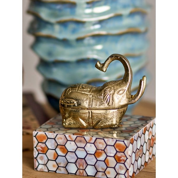 Dekoratiivne polüresiinist hoiukarp 13x10x5 cm Domino - Bloomingville-image-2