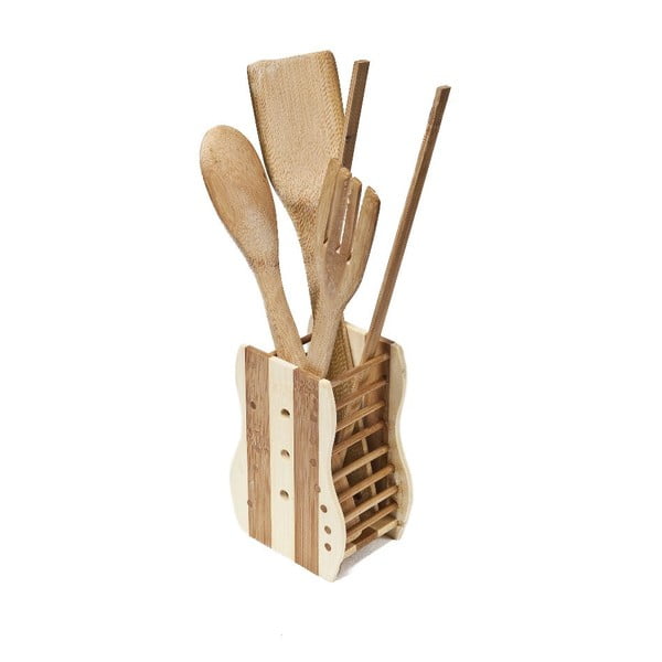 Set 4 nástrojů se stojanem Bamboo