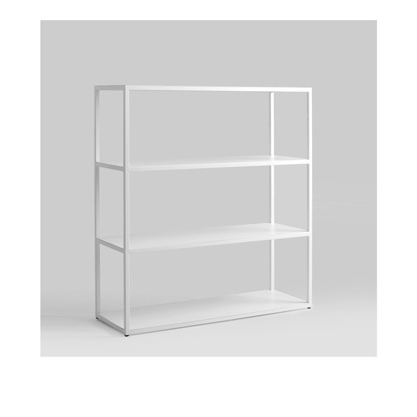 Valge raamaturiiul, kõrgus 110 cm Hyller - CustomForm-image-3