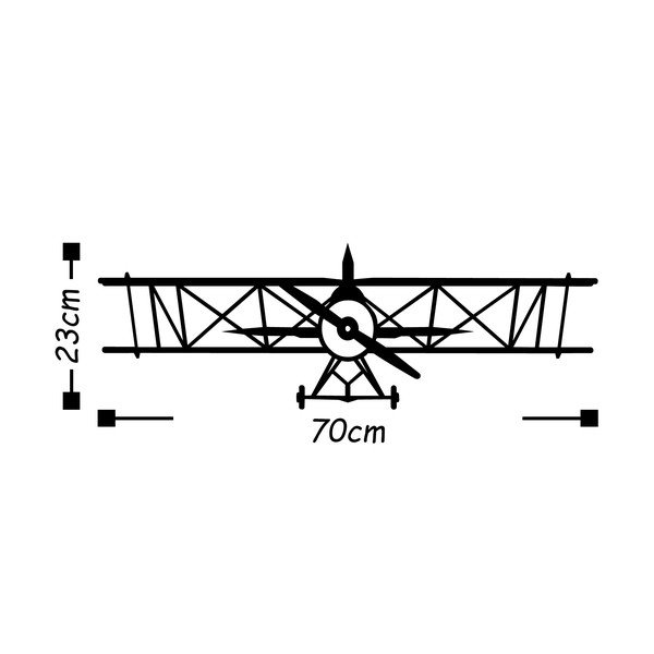 Must seinakaunistus Plane - Wallity-image-2