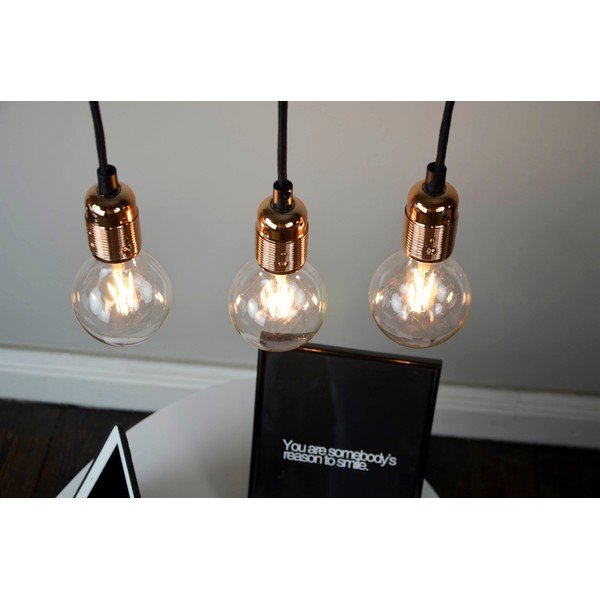 Must/oranž rippvalgusti metallist varju ø 4 cm Uno - Sotto Luce-image-2